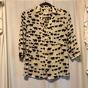 Maeve “Bear Print” Button Up